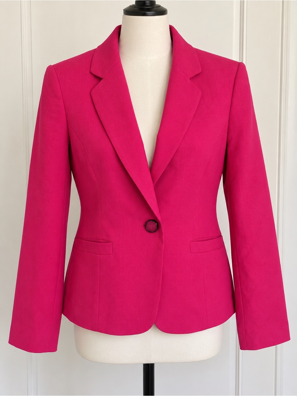 Hot pink Tailored Single-Button Blazer